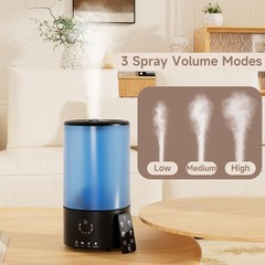 ⭐3.2L Cool Mist Ultrasonic Humidifier for Bedroom, Baby Nursery, Auto Shut-Off