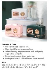Retro humidifier – styled like a retro radiator!! NIB