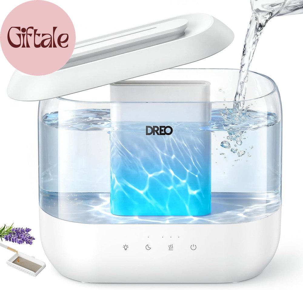 Humidifiers for Bedroom, 4L Top Fill for Large Room, 36H Runtime, 28 Db Quiet Su