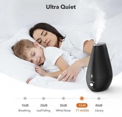 Taotronics Cool Mist Humidifier (New) Color Black