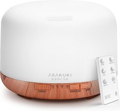 ASAKUKI Essential Oil Diffuser for Home, 500ML Aromatherapy Diffuser Humidifier