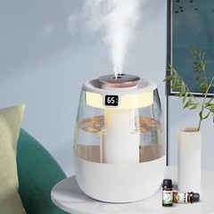 2PC 1.3L Ultrasonic Humidifiers For Bedroom Room Office Cool Mist Air Humidifier