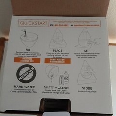Crane Droplet Ultrasonic Cool Mist Humidifier 1/2 Gal 15 HR Model Ee-5302 B309