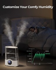 Top-Fill Humidifier for Bedroom Baby Nursery – 807ft²