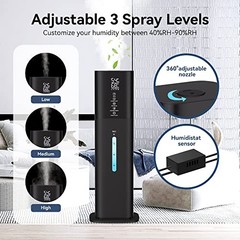 Humidifiers Large Room Bedroom with 7 Colors Light, 2.1Gal(8L) 3 Speed Quiet