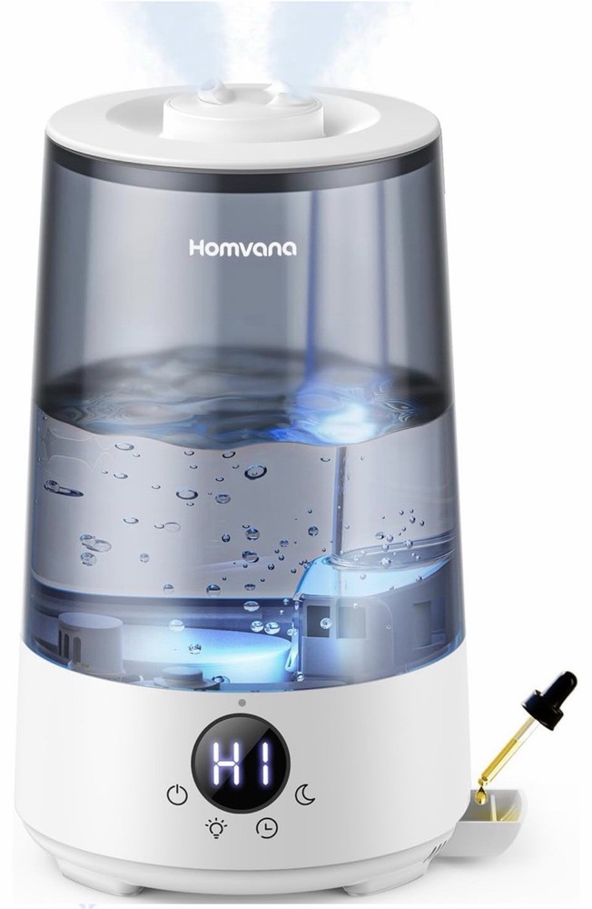 Homvana Ultrasonic Humidifier H101 3.6L 377sqft Sleep Aid Aromatherapy 34Hrs Run
