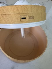 Dumpling Basket Theme Humidifier Brown/White USB + 4 Wicks