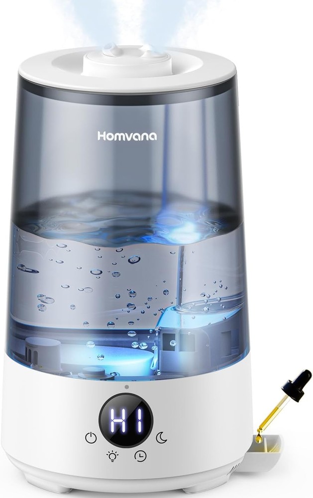 3.6L Top-Fill Cool Mist Humidifiers Bedroom Large Room & Plants 23dB Ultra-Quiet