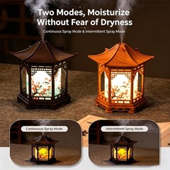 Zen Pavilion Lantern Aroma Diffuser & Night Light – 160ml Essential Oil Diffuser