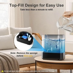 5L Warm & Cool Mist Ultrasonic Humidifier w/ Timer Light Diffuser