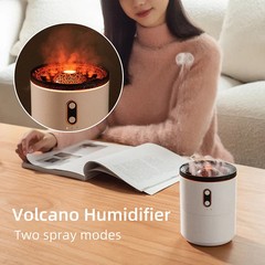 Volcanic Flame Humidifier with Jellyfish Mist