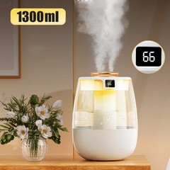 Ultrasonic Humidifiers 1.5L for Bedroom Warm & Cool Mist LED Humidifier Top Fill