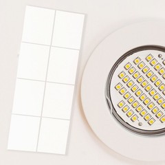 10 Pcs Ceiling Light Soft Film Adhesive Diffuser LED Strips for Lights