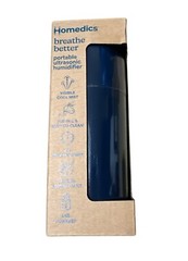 HoMedics Portable Humidifier, Travel, Office, Cool Mist, Blue