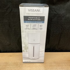 Vissani Portable Humidifier – 10oz capacity – USB-C charging – LED accent light