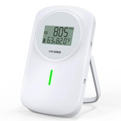 INKBIRD Air Quality Monitor Indoor Ndir 3 in 1 Meter | Detect Carbon White