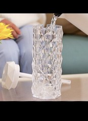 Crystal Lamp Humidifier Color Night Light Touch Lamp With Cool Mist Maker LED