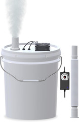 19L Large DIY Humidifier Kit for Plants & Mushrooms (2-Fogger, Double Mist) | Id