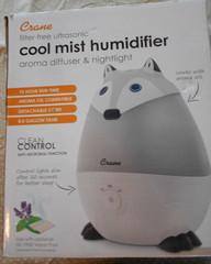 Crane Fox Ultrasonic Cool Mist Humidifier Infant Baby Child Aroma DIffuser Night