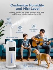 Humidifier Large Room 4.8Gal/18L, Quiet Whole House Humidifier for Home Plant…