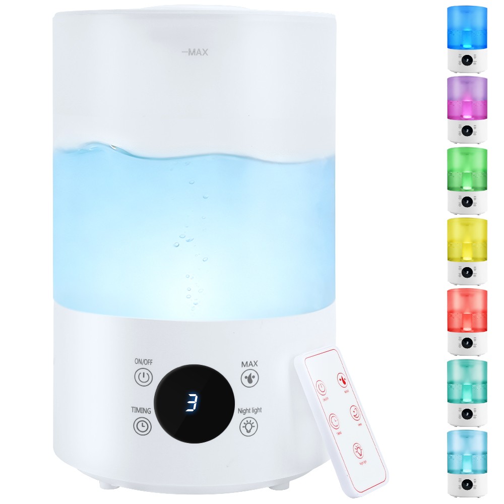 Humidifiers for Bedroom  4L Cool Mist Humidifier for Home Plant and Baby Nursery