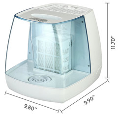 Equate 1 Gallon Evaporative Humidifier for 250 Sq Ft with Cool Mist