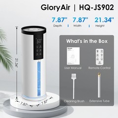 Humidifiers for Large Room 550 ft² – 8L Cool Mist Humidifier for Bedroom Home…