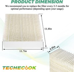 Carrier 1043 Humidifier Wick Filter 4 Pack Replacement