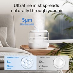 DREO 4L Humidifier 36H Runtime 28dB Quiet HM311