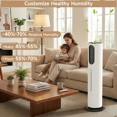 1.98gal/7.5L Bedroom Silent Humidifier Suitable for Large Room