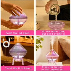 300ml Humidifier Diffuser Good for Home and Plants LED Colorful Gradient Light