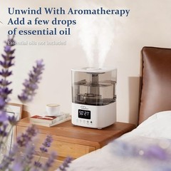 Smart Ultrasonic Humidifier APP Control 4L Mist Timer Sleep Mode Aromatherapy US