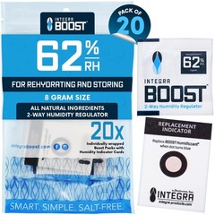 Humidity Control Packs 62% RH – 20 Pack of 8g Moisture Absorbers for Herbs & Spi