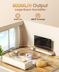 Reuseable Wick Evaporative Humidifier for Bedroom Quiet Healthy Baby Humidifi…